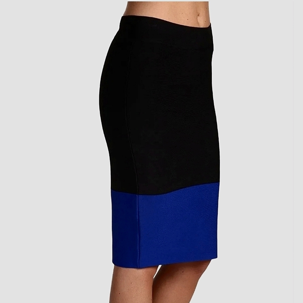 BCBG bandage skirt color block